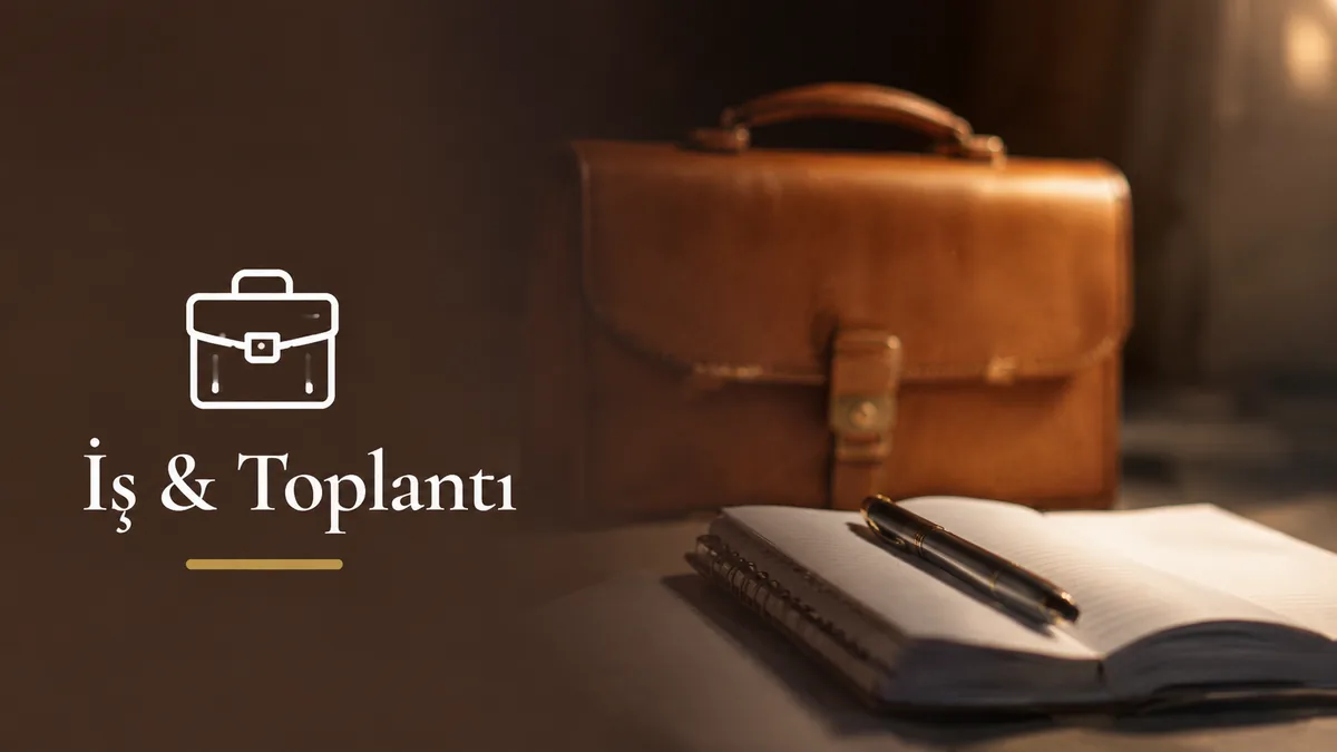 İş & Toplantı davetiyesi